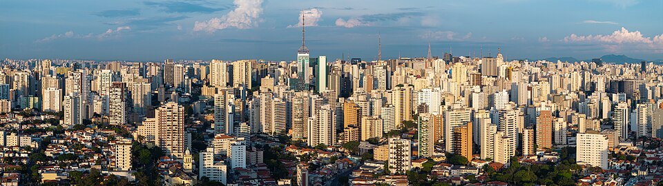 Skyline de la ville de Sao Paulo au Brésil